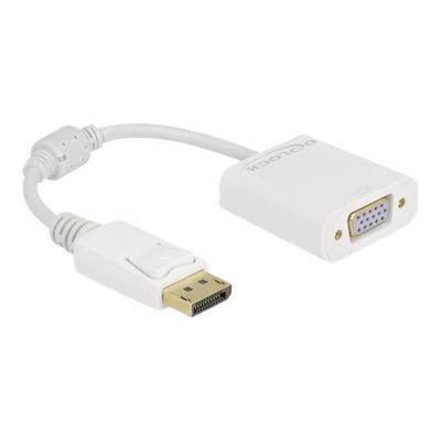 Product Αντάπτορας DisplayPort Delock 1.2 Plug to VGA Buchse White base image