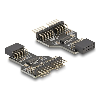 Product Αντάπτορας USB Delock USB 2.0 Hub 9 pin female to 2x9 pin male base image