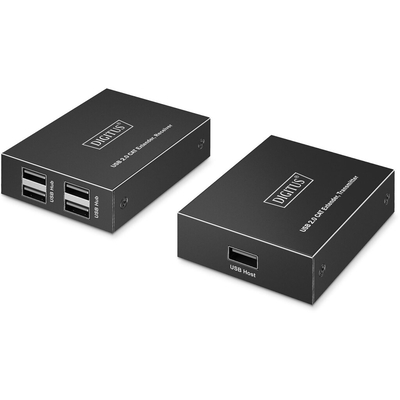 Product USB Extender Δικτύου Digitus 4xUSB-A 150m with CAT6 Black base image