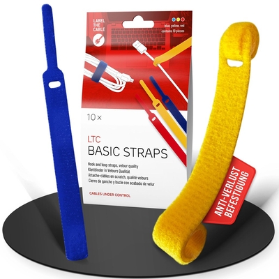 Product Δεματικά Καλωδίων LTC Velcro Basic10er Set for bundling and organizing Mix base image