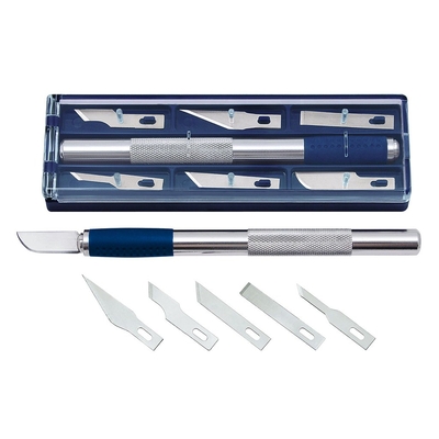 Product Κοπίδι Wedo hobby knife set with 6 different blade shapes, silver base image
