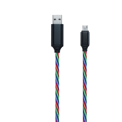 Product Καλώδιο USB 2GO Datakabel "Tricolor" LED-Beleucht. Micro USB 1m base image