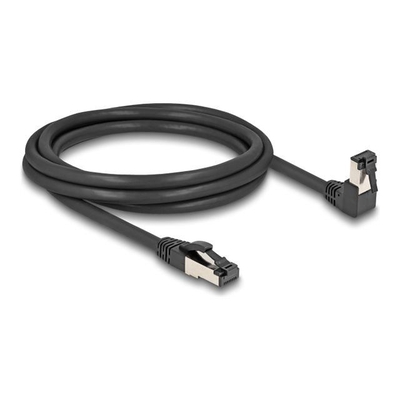 Product Καλώδιο Δικτύου Delock RJ45 Cat.8.1S/FTP 90ø bottom angled/straight base image