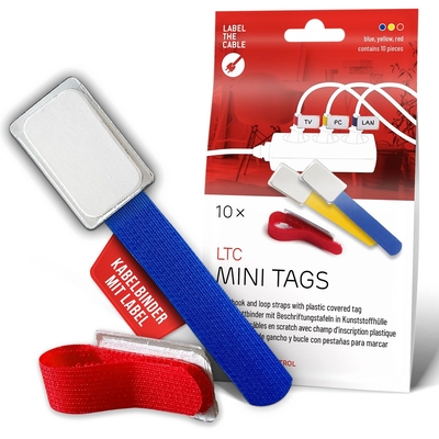 Product Οργανωτής Καλωδίων LTC Velcro Mini label plastic farb.mix base image
