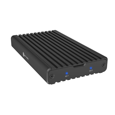 Product Θήκη για Σκληρό Δίσκο Geh. Icy Box USB 3.2 Gen2x2 Type-C 2-fach M.2 PCle NVMe base image