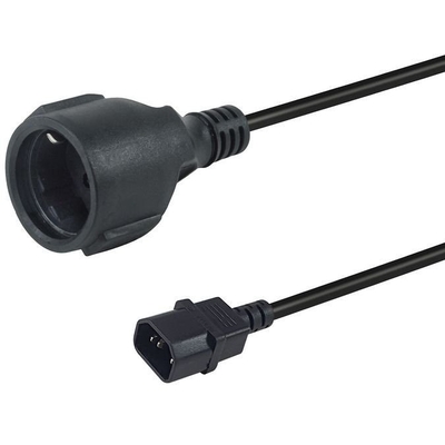 Product Καλώδιο Τροφοδοσίας Equip C14 ->CEE 7/3 M/F Black 0.25m base image