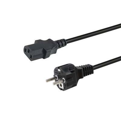 Product Καλώδιο Τροφοδοσίας Equip CEE 7/7 ->C13 M/F Black 3.00m PVC base image