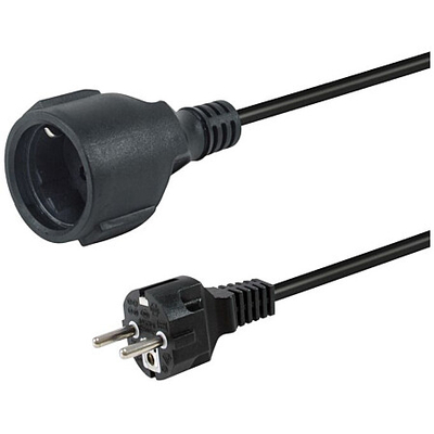 Product Καλώδιο Τροφοδοσίας Equip CEE 7/7->CEE 7/3 M/F Black 3.00m base image