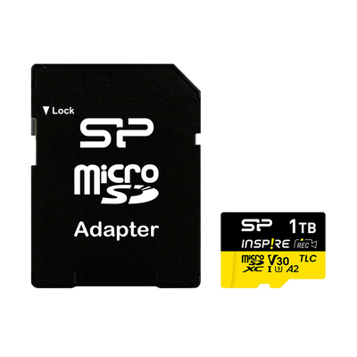 Product Κάρτα Μνήμης MicroSDXC 1TB Silicon Power Inspire TLC R/W 170/150 MB/s DDR200 V30 base image