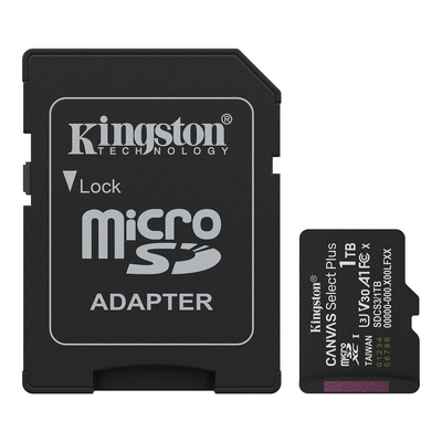 Product Κάρτα Μνήμης MicroSD 1TB Kingston SDXC Canvas+ Gen3 m.Adapter base image
