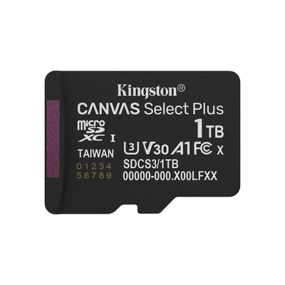 Product Κάρτα Μνήμης MicroSD 1TB Kingston SDXC Canvas+ Gen3 o.Adapter base image