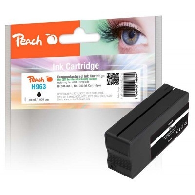 Product Μελάνι Συμβατό Peach HP Nr.963 3JA26AE Black OEM reset ink level base image