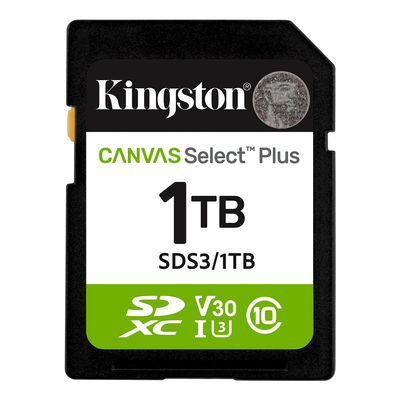 Product Κάρτα Μνήμης SDXC 1TB Kingston Canvas Plus Gen3 C10 base image