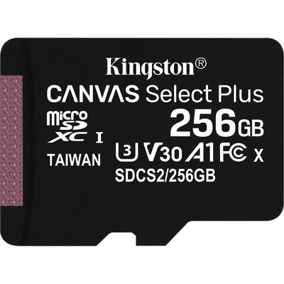 Product Κάρτα Μνήμης MicroSD 256GB Kingston SDXC Canvas+ Gen3 o.Adapter base image