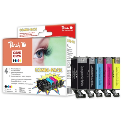 Product Μελάνι Συμβατό Peach Canon PGI-525/CLI-526 Multipack bk,pbk,m,c,y base image