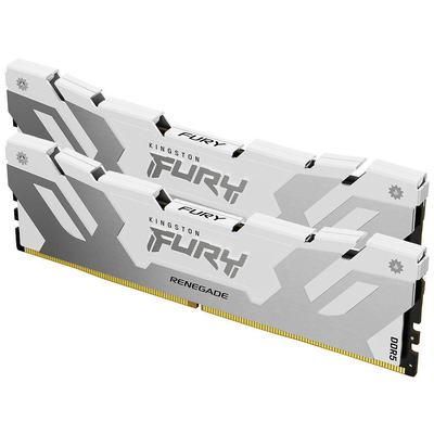 Product Μνήμη RAM Σταθερού DDR5 32GB Kingston 6000 CL30 FURY Beast White RGB EXPO base image