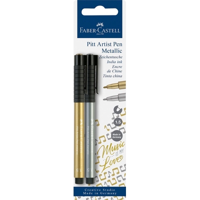 Product Μαρκαδόροι Σχεδίου Faber-Castell Pitt Artist Pen Fb.250/251BK base image
