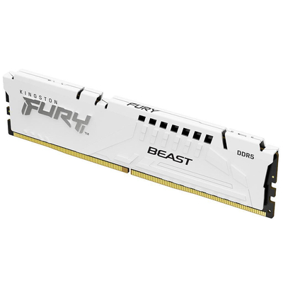 Product Μνήμη RAM Σταθερού DDR5 16GB Kingston 6000 CL30 FURY Beast White EXPO base image
