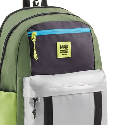 Product Σχολική Τσάντα Miquelrius Rucksack Triple Amsterdam Recy 28l 3 compartments Green base image