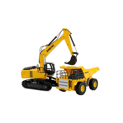 Product Τηλεκατευθυνόμενο Amewi Tipper & Crawler Excavator 2in1 Set 1:24 RTR 6+ base image