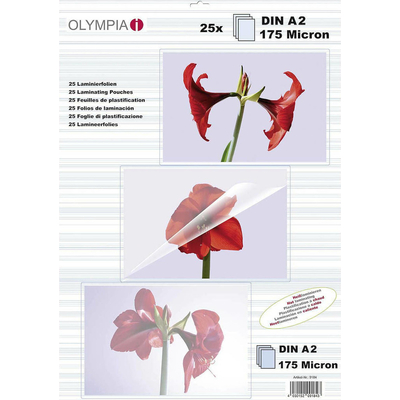 Product Φύλλα Πλαστικοποίησης Olympia DIN A2, 25 piece 175 Mic base image