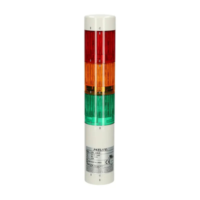 Product Φωτεινός Σηματοδότης Patlite LR4-302WJNW-RYG verkabelt LED White base image