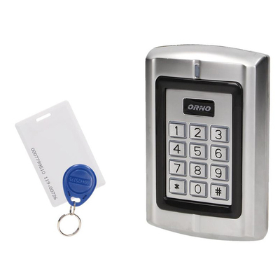 Product Access Control Orno OR-ZS-802 combination lock with card and key fob reader base image
