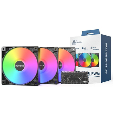 Product Case Fan 12cm Montech GF120 PWM Fan module base image