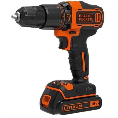 Product Δραπανοκατσάβιδο Black & Decker BDCHD18-QW drill 1400RPM Black, Orange base image
