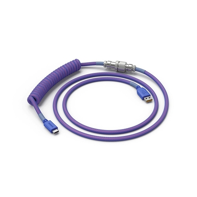Product Καλώδιο USB Glorious PC Gaming Race Coiled Violet 1.37 m base image
