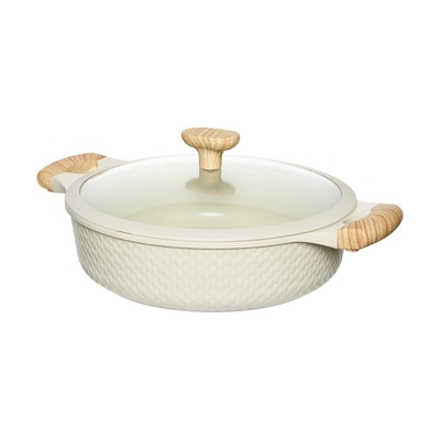Product Κατσαρόλα Shallow pot D28cm 4.1L/beige base image