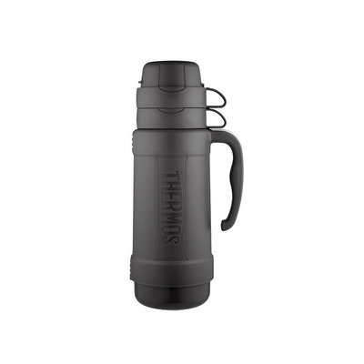 Product Θερμός Glass flask with two cups, 1 litre, Black 194530 Thermos base image