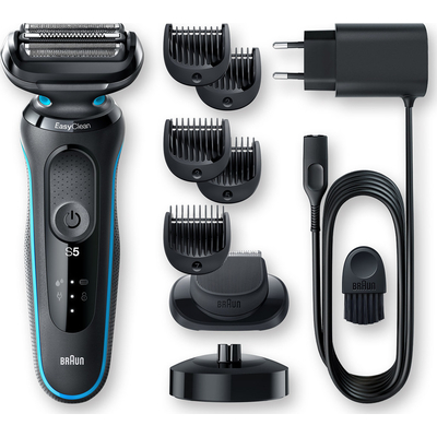 Product Ξυριστική Μηχανή Braun Shaver 51-M4500cs (max) 50 min, Wet & Dry, Black/Blue base image