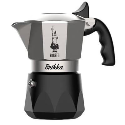 Product Μπρίκι Espresso Bialetti Brikka 0.1 L Black, stainless steel base image