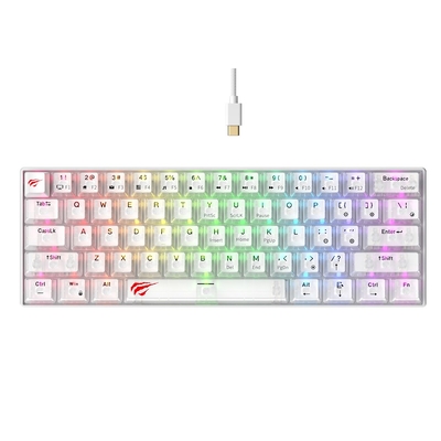 Product Πληκτρολόγιο Gaming Havit KB903L - (transparent White) base image