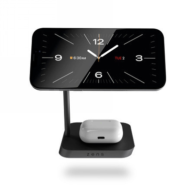 Product Φορτιστής Πρίζας Zens Aluminium 2-in-1 Magnetic Charger 24W base image
