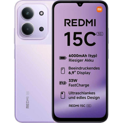 Product Smartphone Xiaomi Redmi 15C 4+256Gb DS 5G Dusk Purple base image