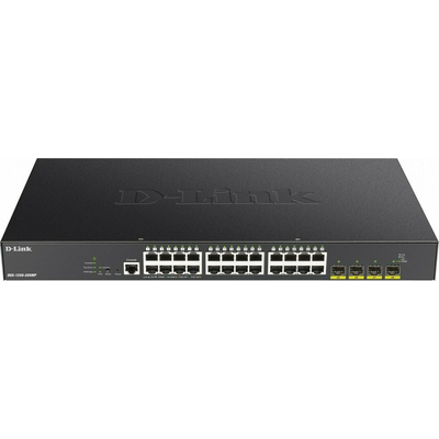 Product Network Switch D-Link 24-port Gigabit PoE Smart Managed with 4x 10G SFP+, 370Watts base image