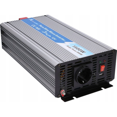 Product Inverter Αυτοκινήτου Extralink OPIP-1500W / Voltage / 12V, 1500W pure sine base image
