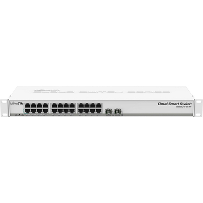 Product Network Switch Mikrotik CSS326-24G-2S+RM Managed (10/100/1000) (PoE) 1U White base image