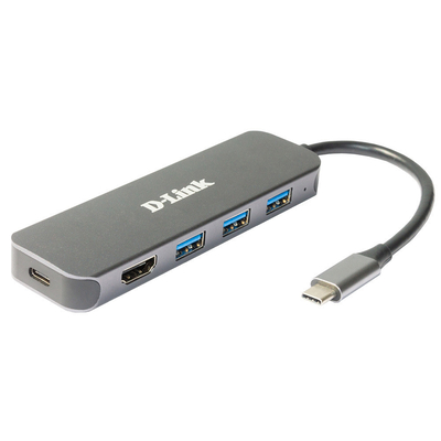 Product USB Hub D-Link 5-in-1 USB-C with HDMI/Power Delivery base image
