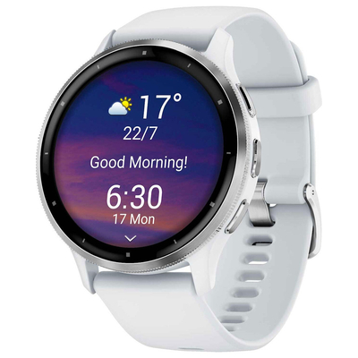 Product Smartwatch Garmin Venu 3 (1.4") AMOLED 45mm 454 x 454 Silver, White Wi-Fi GPS base image