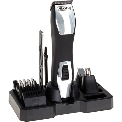 Product Σετ Κουρευτικής Μηχανής Wahl GroomsMan Pro Battery Black, Stainless steel base image
