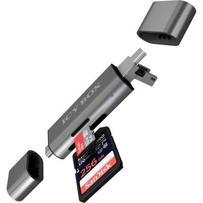 Product Card Reader Icy Box IB-CR204-CU3 2-in-1 USB 3.2 Gen 1 base image