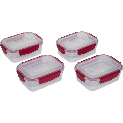 Product Δοχεία Φαγητού Joseph Joseph Nest Lock 4-Piece Red 1.1L Set base image