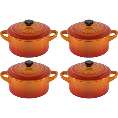 Product Σετ Κατσαρόλες Le Creuset Stoneware Set of 4 petite 10x5cm volcan. base image