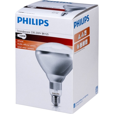 Product Λάμπα Υπερύθρων Philips BR125 IR 150W E27 230-250V CL base image