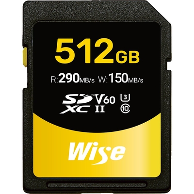 Product Κάρτα Μνήμης SDXC 512GB Wise UHS-II V60 WI-SD-S512 base image