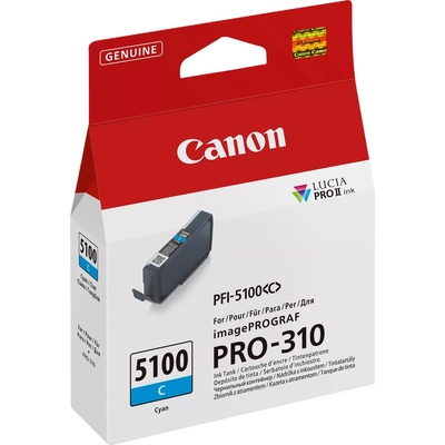 Product Μελάνι Canon PFI-5100 C cyan base image