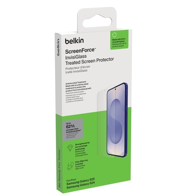 Product Προστατευτικό Οθόνης Belkin ScreenForce Invisiglass Samsung S25 OVB048hq base image